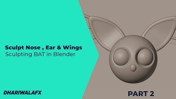 Blender 5 Character Sculpting – Nose, Ears & Wings Complete BAT Modeling Guide