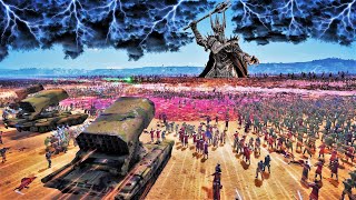 Humans Confront Sauron's Island Fortress with Destructive Weapon - Ultimate Epic Battle Simulator 2