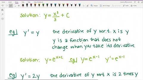 152 Week 10 Video 2 (9.1-9.2: Introduction to Differential Equations)
