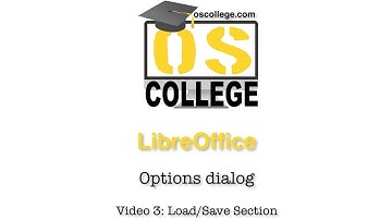 LbreOffice: Load/Save section of Options dialog