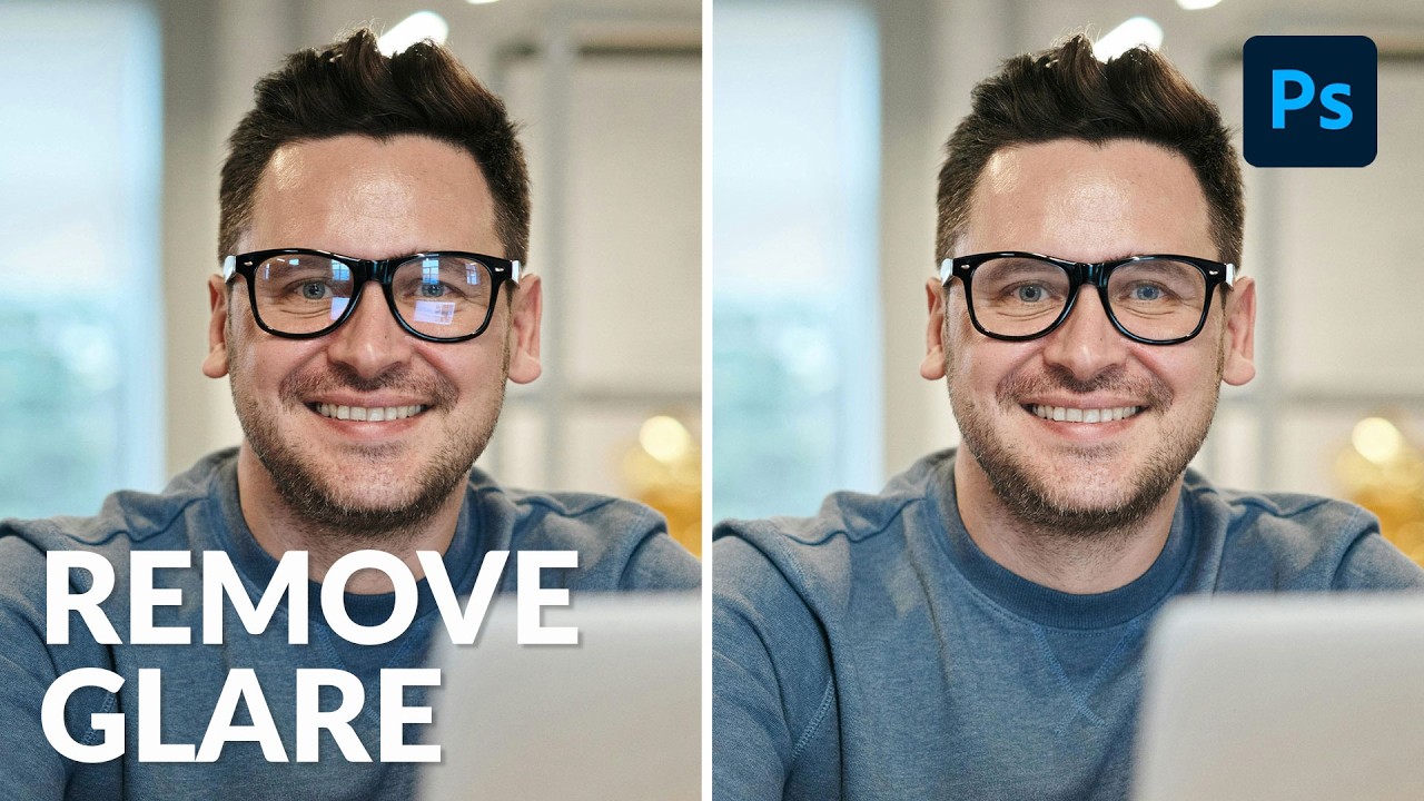 How to Fix Glare on Eyeglasses in Photoshop