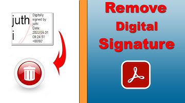 How to Remove or Delete Signature from Adobe Fill and Sign Acrobat Pro 2020