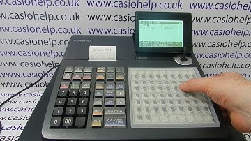 How To Program A Clerk Name On The Casio SE-C450 SEC450 SE C450 Cash Register