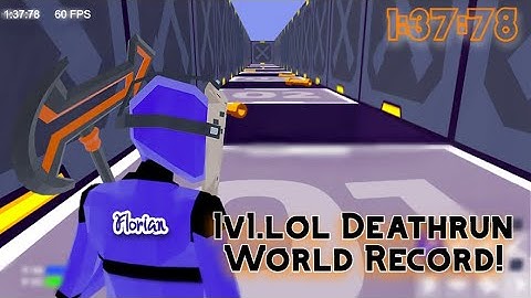World record in new deathrun 1v1.LOL ( official record 1:37:78 ) [ BH | Florian ]