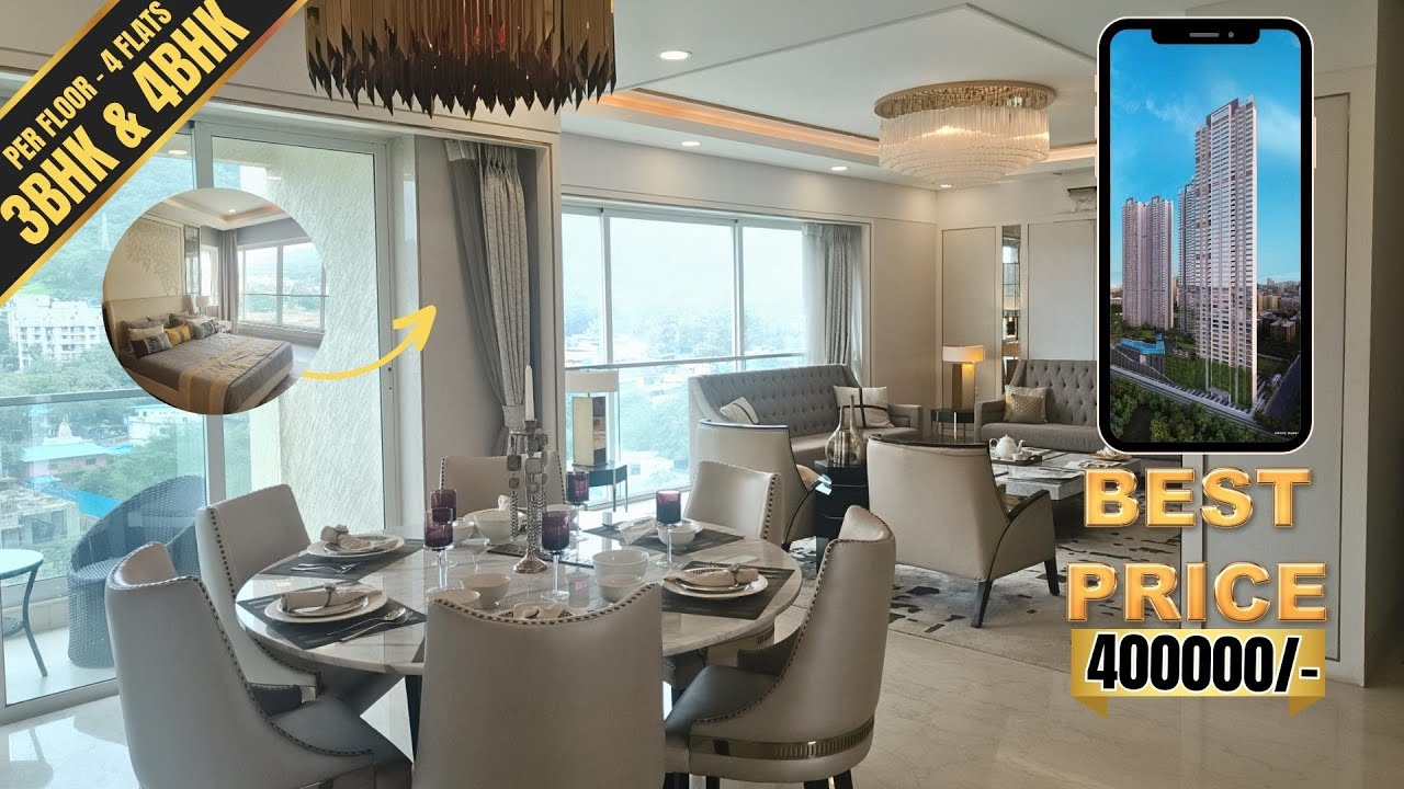 Pay Only - 400000 ₹ बुक करें 4 BHK  | SHETH MONTANA IN MULUND | 74004 69748