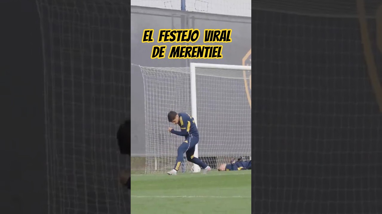 ¡SE VOLVIÓ LOCO!🇺🇾🥊El festejo de gol de la Bestia Merentiel en el entrenamiento en 