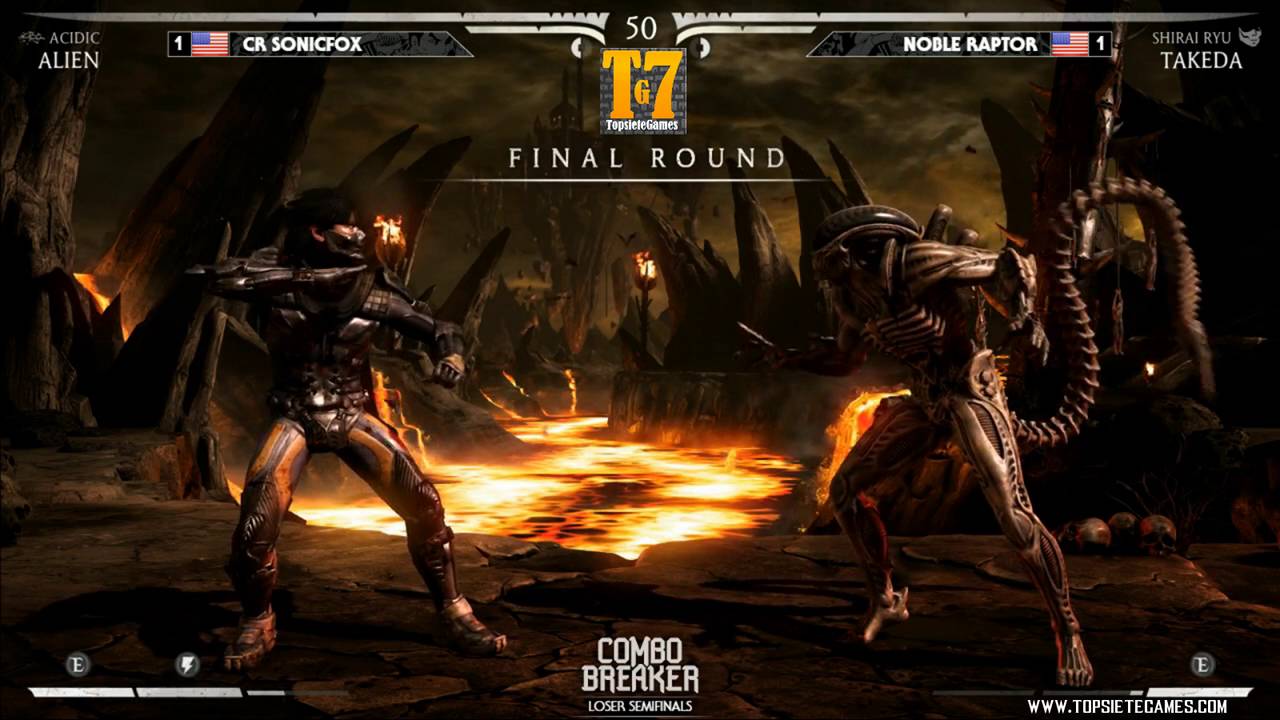 MKX - CB2016 -  SonicFox (Casie, Alien, Erron Black) Vs Raptor (Takeda)