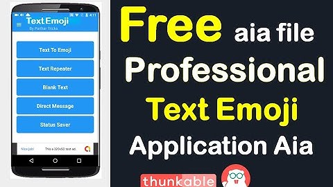 Professional free Emoji Application AIA file developed in kodular .
