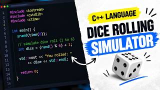 How to Make Dice Rolling Simulator  in C++ | C++ Tutorial for Beginners