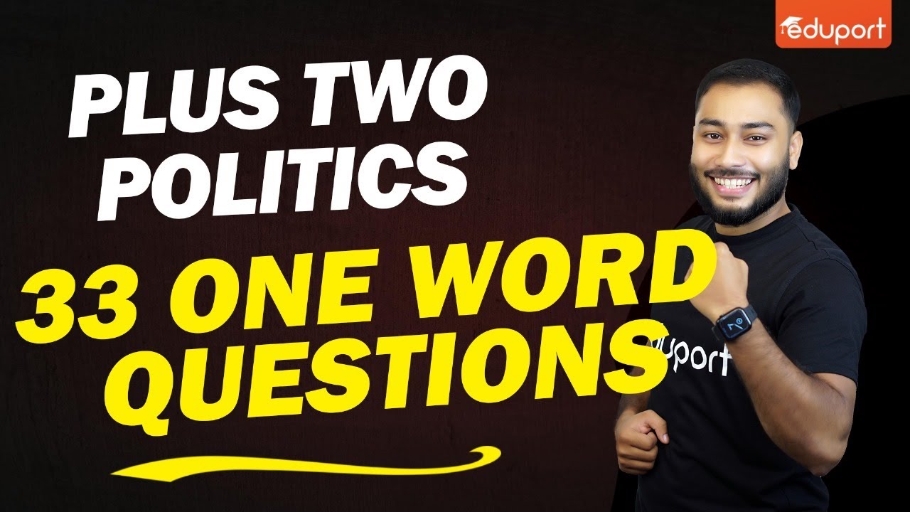 Plus Two Public Exam Political Science | 33 Most Repeated Questions | Sure Question | Eduport