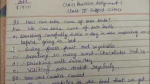 Bhartiyam Public School /Class 4/Science/ Revision Assignment 1,2