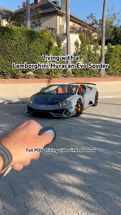 Lamborghini Evo Spyder POV #lamborghini #lamborghinihuracan #huracan #huracanevo #supercars #car
