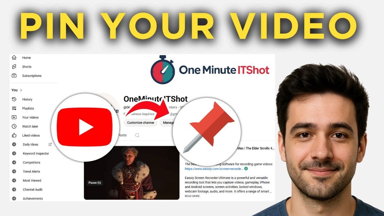 How To Pin a Video on Your YouTube Channel – 2025 Guide