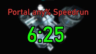 Portal any% Speedrun in 6:25