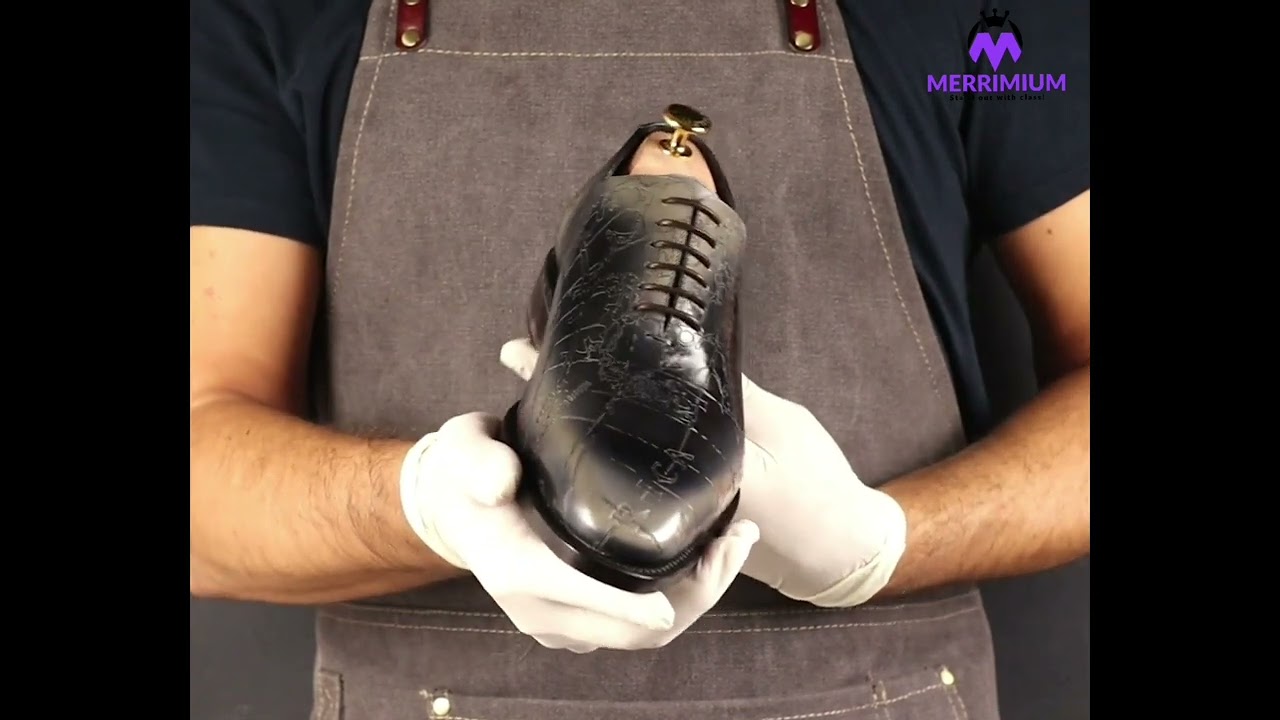 Cartography Reverse Patina Wholecut Goodyear Welt Shoes Limited Edition by MERRIMIUM