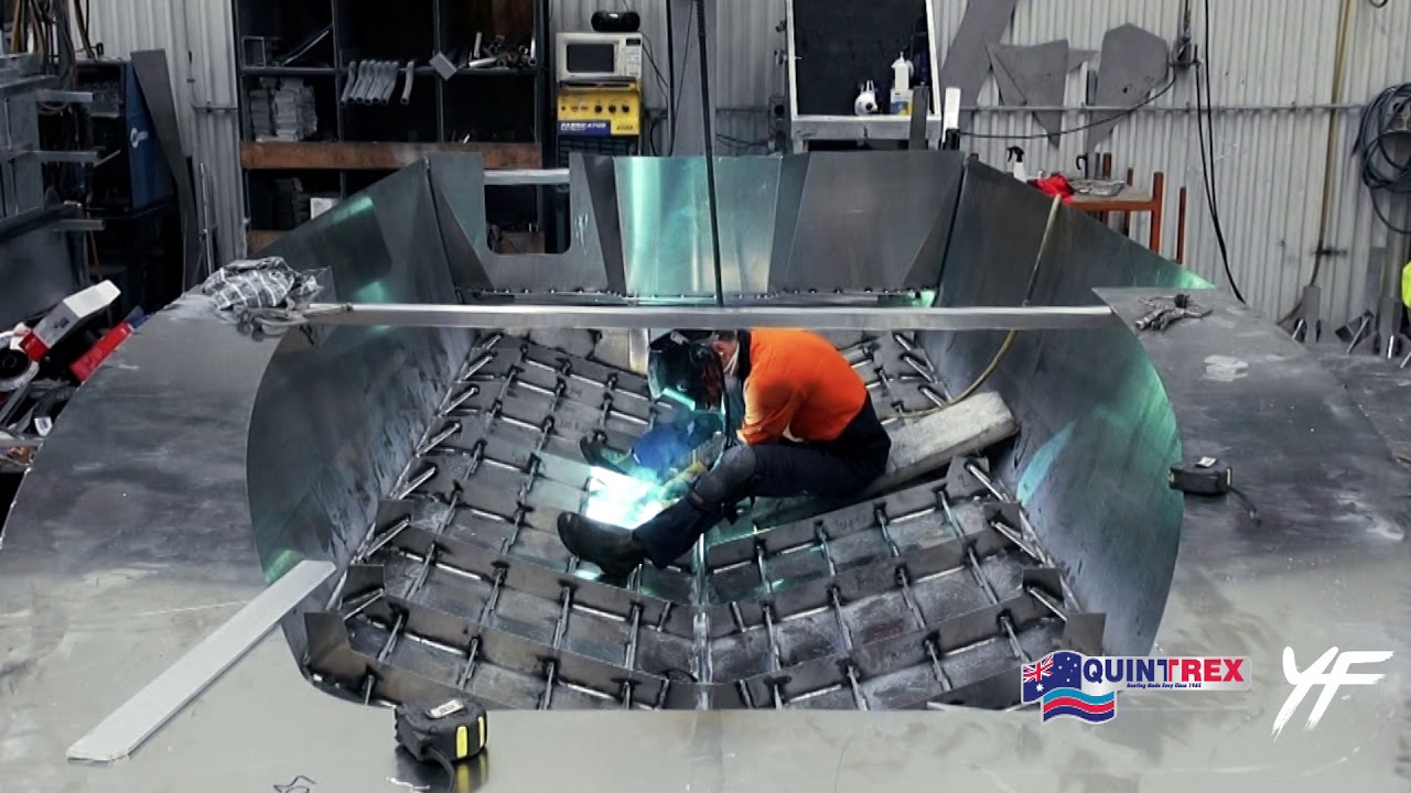 Quintrex 7600HT Yellowfin Construction - Available at JV Marine World