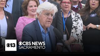 Jay Leno visits California State Capitol to push classic car smog exemption law