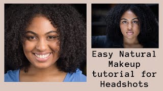 Natural Headshot makeup Tutorial *Acne prone skin*