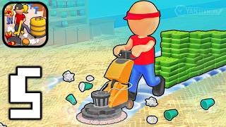 Clean It: Cleaning Games - Gameplay Walkthrough Part 5 Tutorial Cleaning Trash in Restaurants screenshot 3