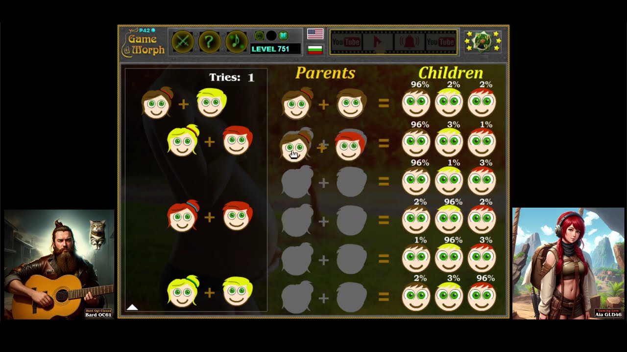 Hair Colour Genetics Puzzle 🦠🧩🎓 Fun Biology Homework (Education Games)