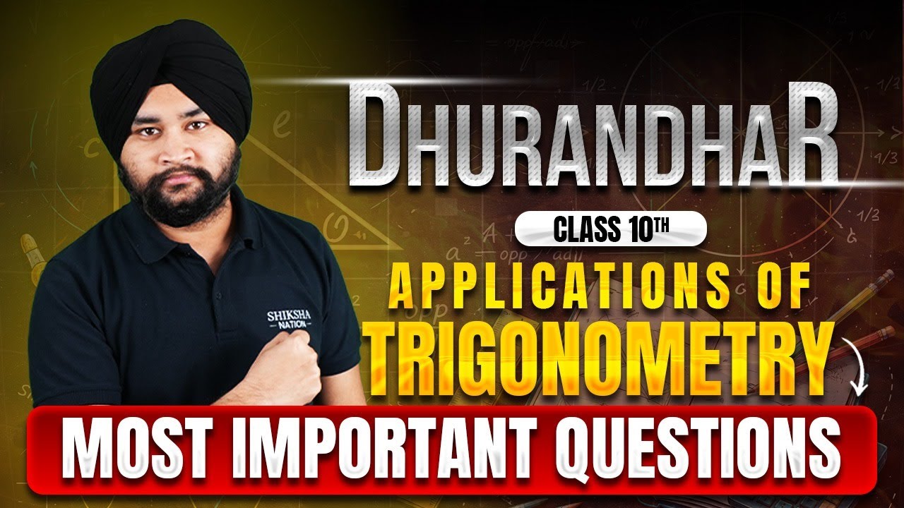 Live: Class 10 Maths LIVE | Applications of Trigonometry | Most Important Questions | Boards 2026