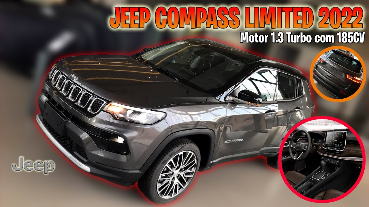 AVALIAMOS O NOVO JEEP COMPASS LIMITED 1.3 TURBO 2022 FICHA TÉCNICA