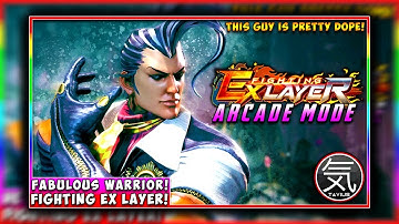 FABULOUS WARRIOR! Vulcano Rosso! | Fighting EX Layer Arcade Mode