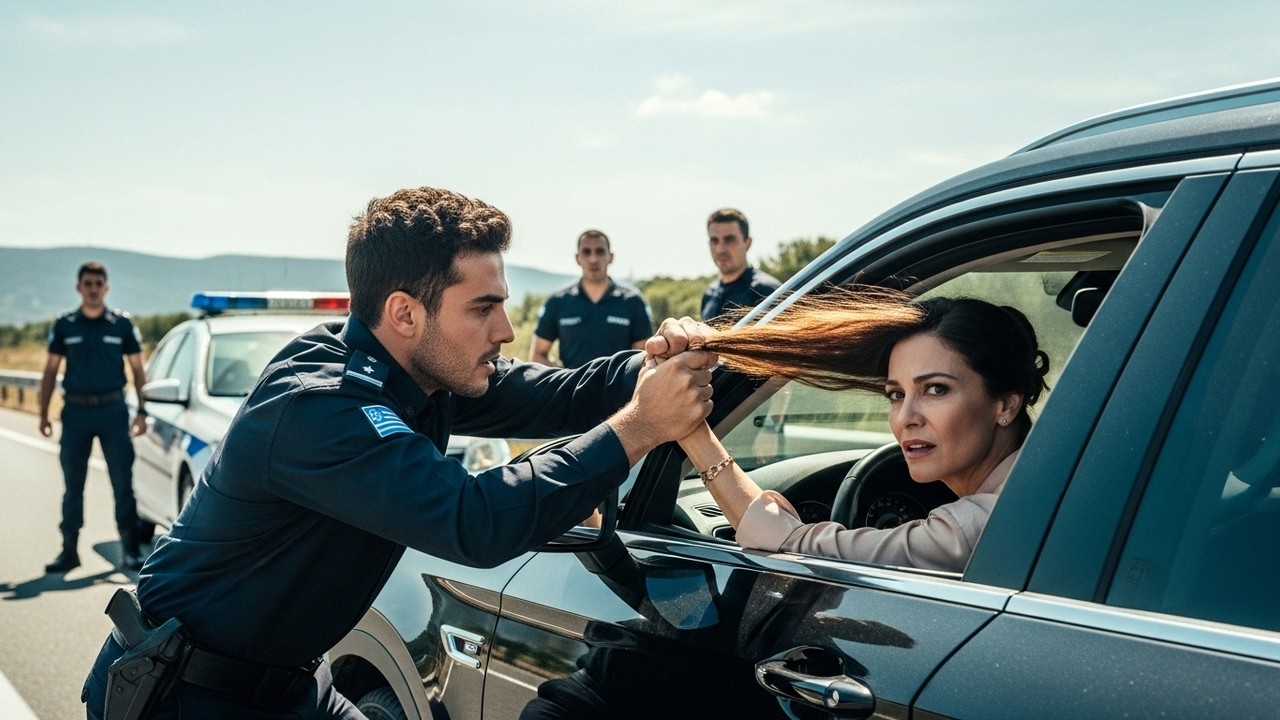 Αστυνομικός:  Τράβηξε τα μαλλιά οδηγού μέχρι που χτύπησε το τηλέφωνο του Στρατηγού.