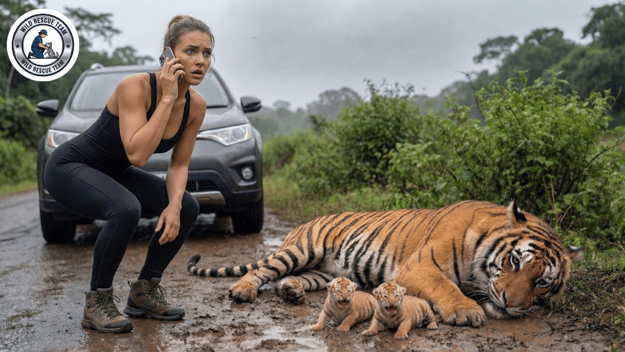 Animal Rescue A Mother Tiger Pleads for Help to Save Her Cubs #59