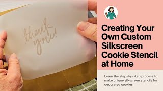 How to Make Your Own Silkscreen Stencil at Home Using a Cricut Explore 2