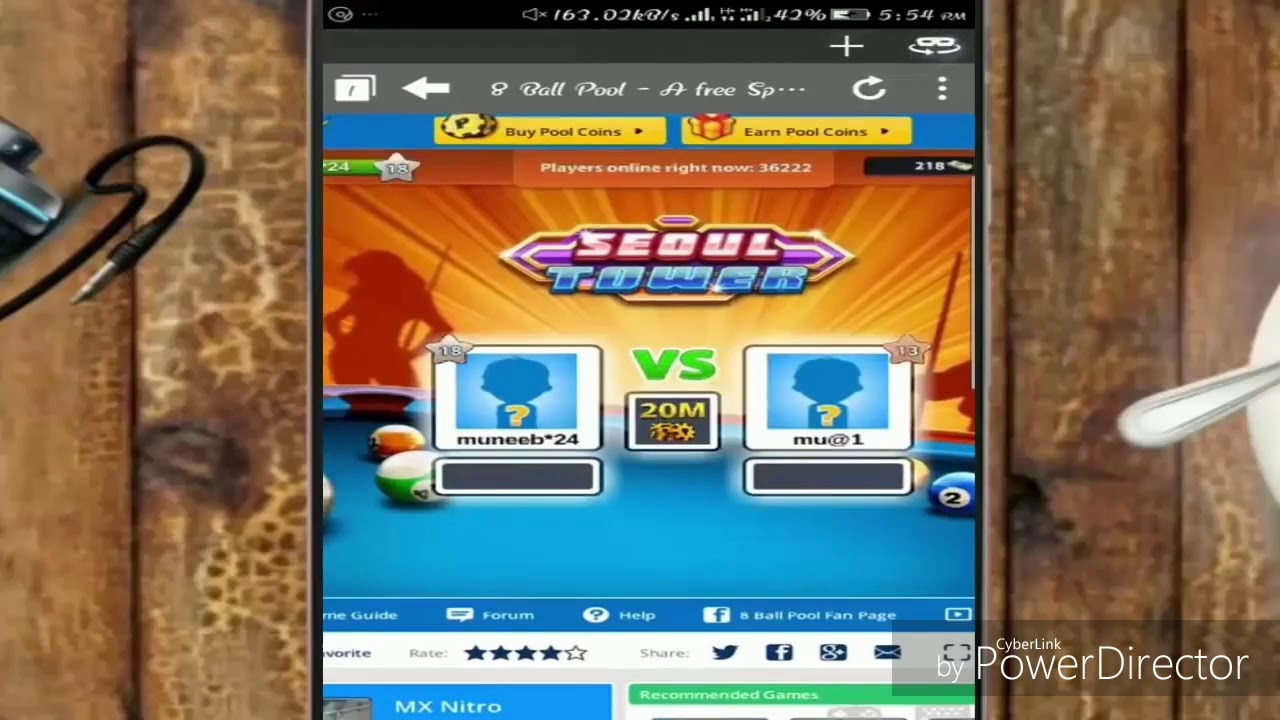 8 ball pool puffin browser trick- get unlimited coins from puffin browser  with Android- simple trick - 