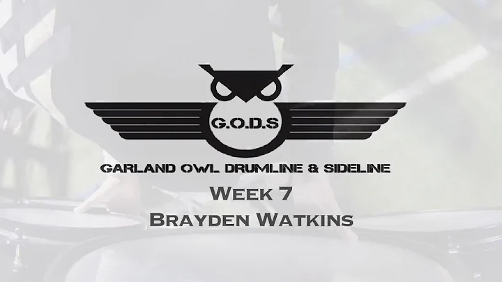 Garland Drumline Member of the Week #7 - Brayden W...
