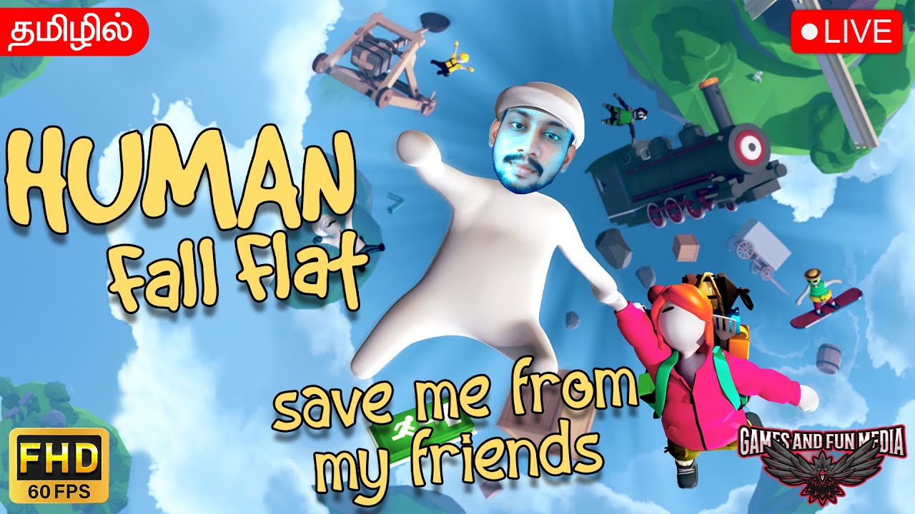 Human Fall Flat Fun Gameplay In Tamil | Any One Can Join 😁