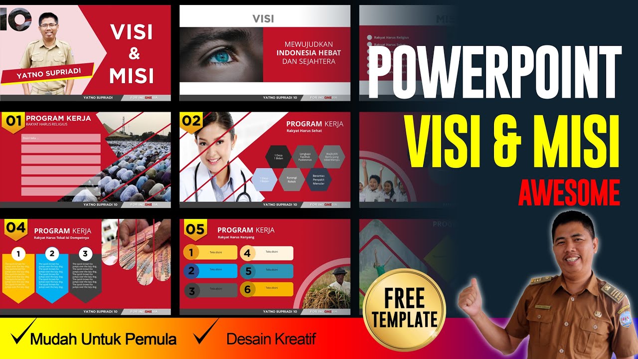Belajar Power Point : Sangat Mudah Membuat Presentasi Visi dan Misi