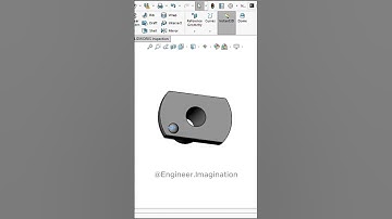 Narrow Base Weld Nut |@Engineer.Imagination | #shorts #foryou #solidworks #model #3d