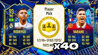 40x 90+ EFIGS TOTS PLAYER PICKS ? FIFA 23 Ultimate Team