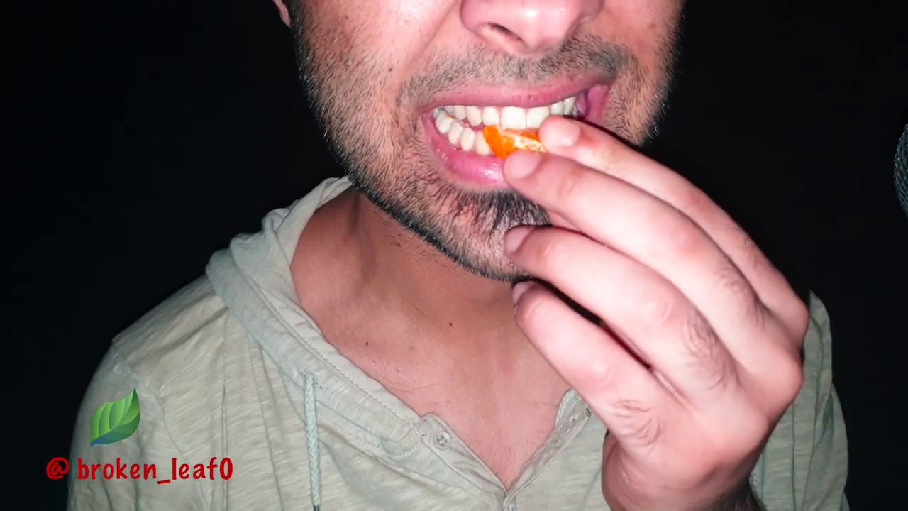 Short ASMR Orange (RAW SAVAGE Extreme Soft Chewy EATING SOUNDS) No Talking