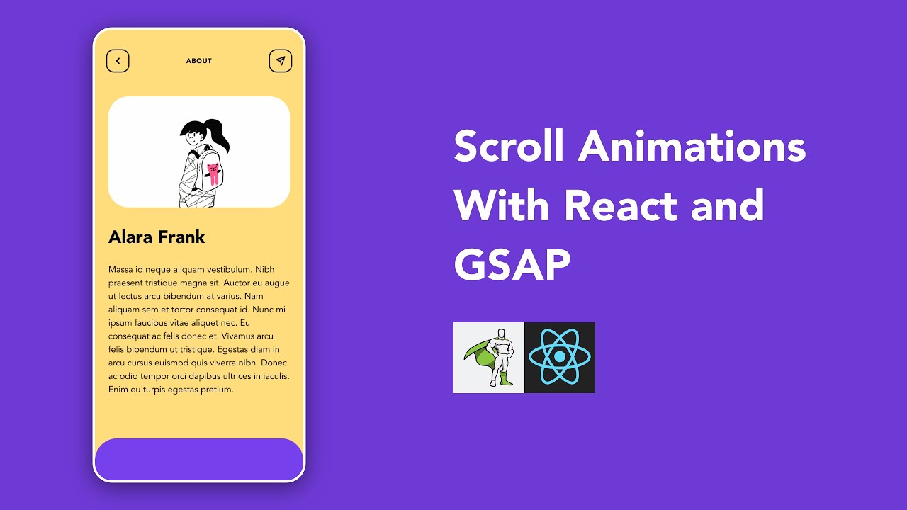 Code Scroll Animations With React and GSAP Using The Intersection Observer  | Tutorial - YouTube