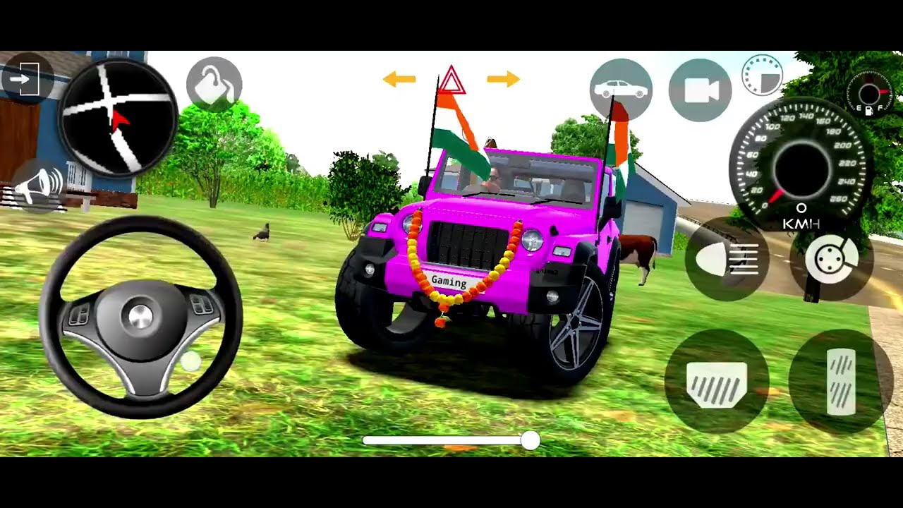 Modified Mahindra thar 😈Indian game 😈thar game 😈gaming video 