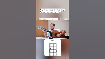 Thumbnail of NOW AND THEN TUTORIAL COVER CHORDS + LYRICS THE BEATLES 🎸 HOW TO PLAY TABS EASY ✅
