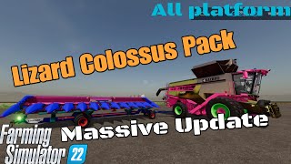 Lizard Colossus Pack / New UPDATE for all platforms on FS22