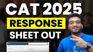 CAT 2025 RESPONSE SHEET OUT BUT with a Surprise !