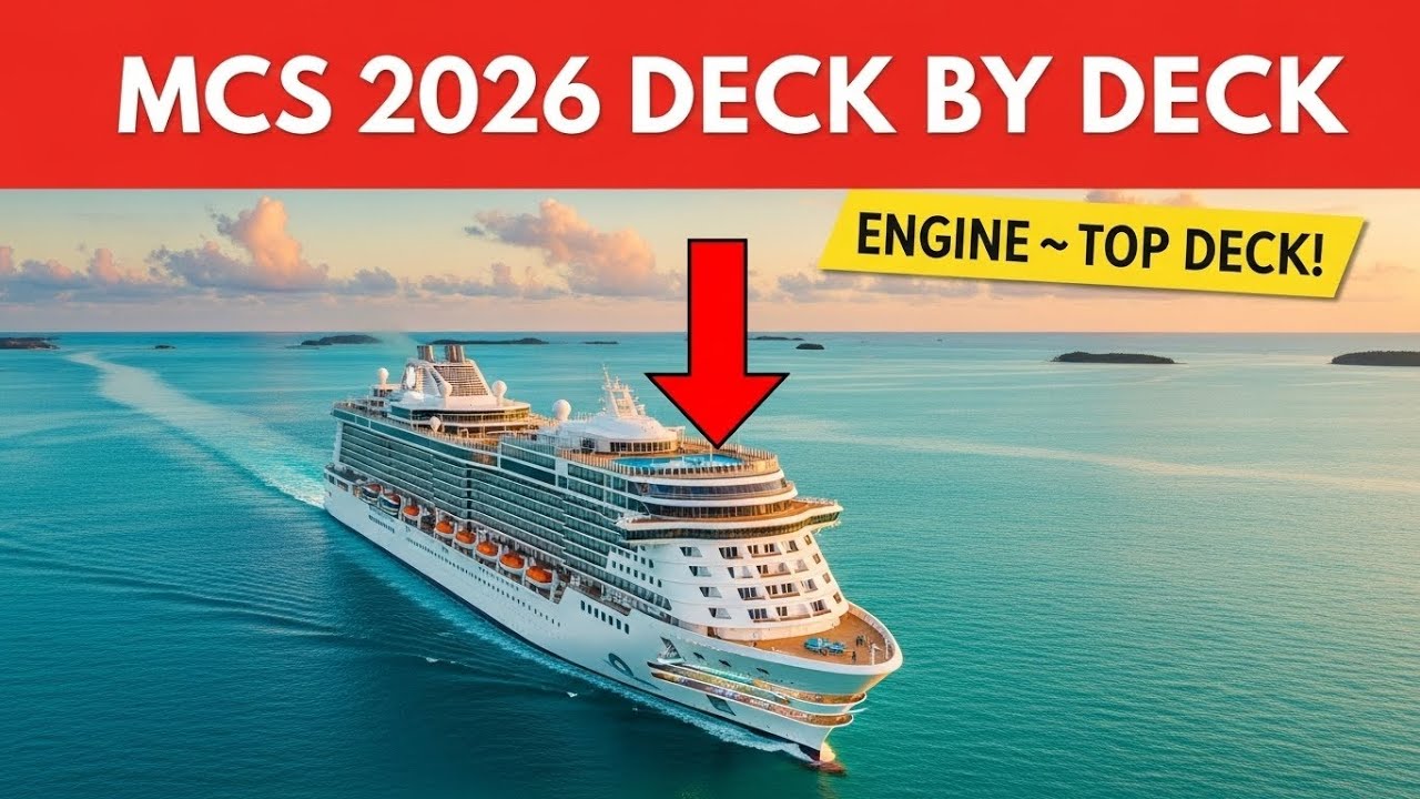 MCS 2026 Deck By Deck Walkthrough From Engine Level To Top Deck
