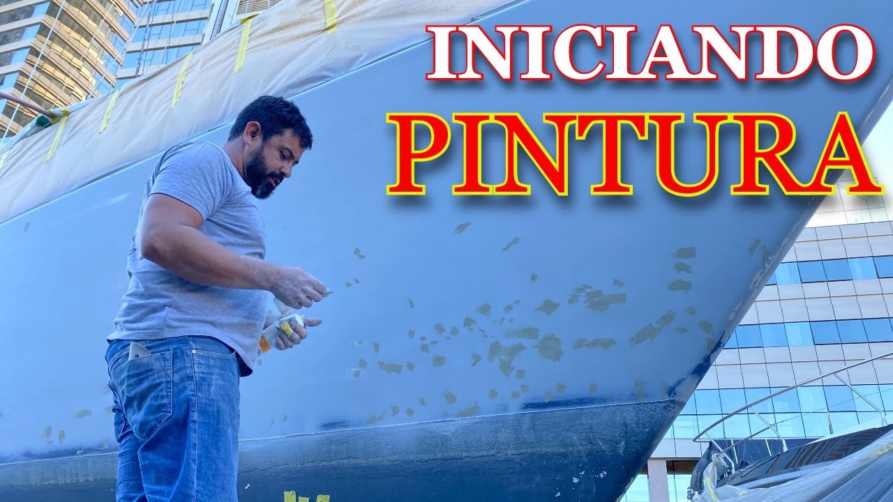 Iniciando a pintura do FAST500 Veleiro ALBA