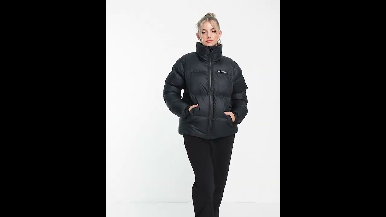 COLUMBIA | Shiny Puffect Puffer-Jacket Black Women | ASOS - YouTube