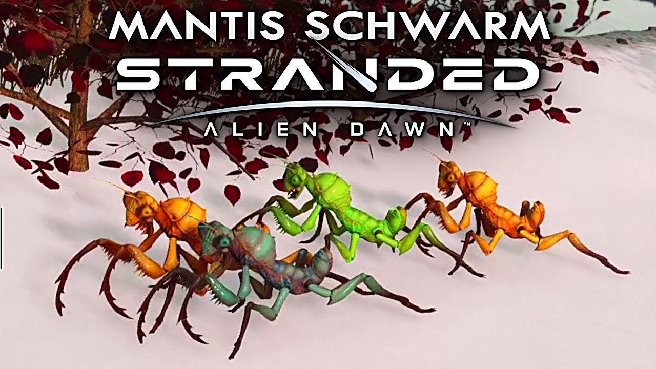 Mantis Schwarm Stranded: Alien Dawn Deutsch German Gameplay