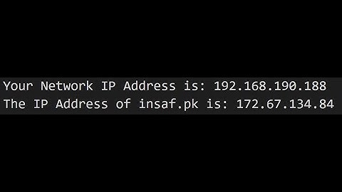 Python 19 Day 18 Find IP Address and host name Application commandline in Python