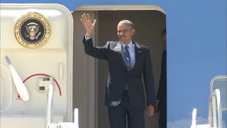 President Obama arrives in Atlanta