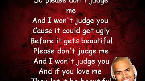 Chris Brown-Don't judge me (lyrics)