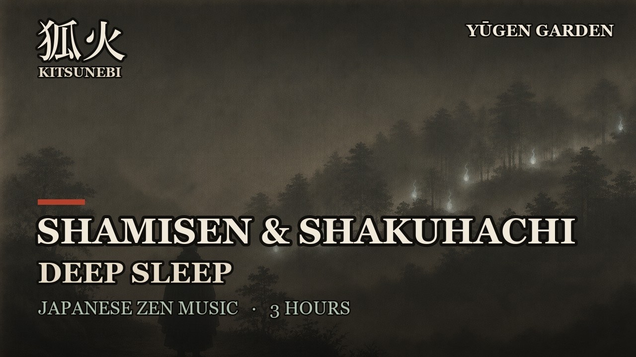 KITSUNEBI 狐火 · Japanese Zen Music for Deep Sleep — Shamisen